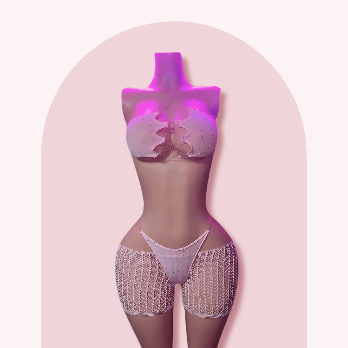 Blush Shimmer Mesh Set