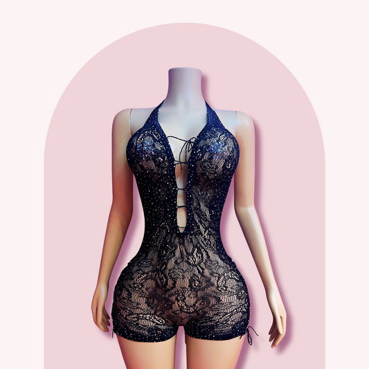 Black Starlight Playsuit