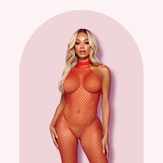 Crimson Seduction Playsuit