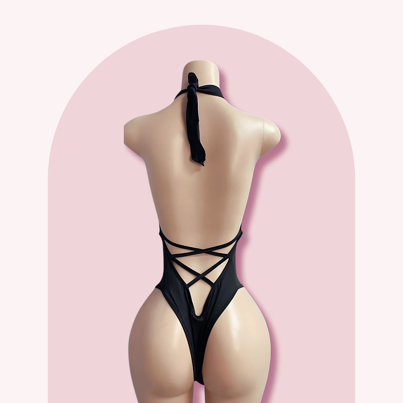 Noir Jeweled Bodysuit